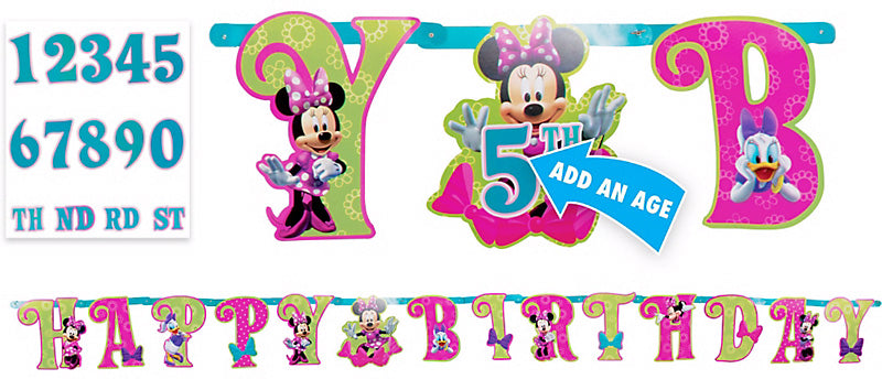 Minnie Mouse Letter Banner