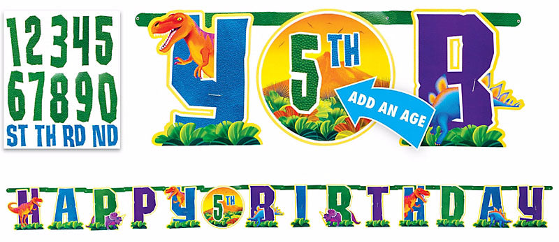 Dinosaurs Letter Banner Kit