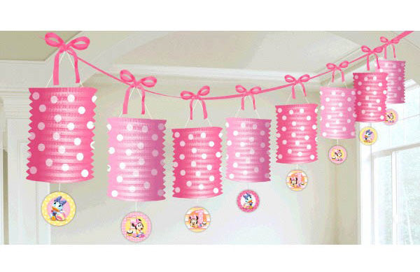 Minnie Mouse 1st Birthday Lantern Garland
