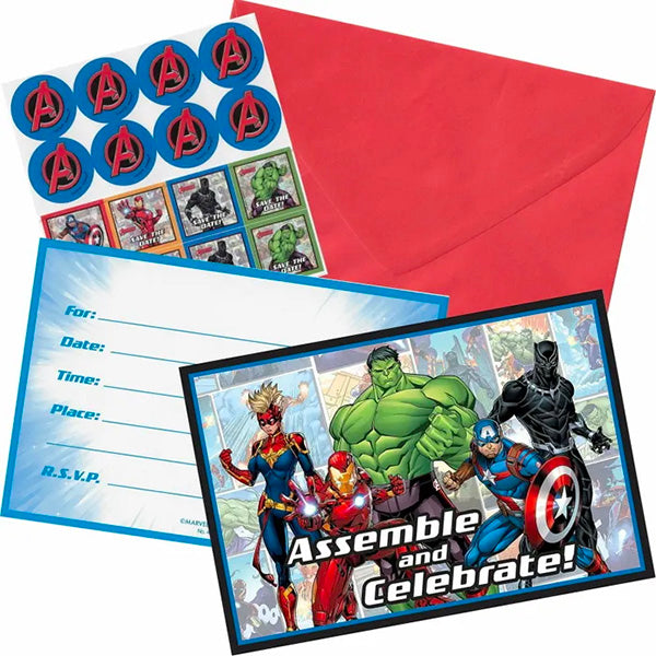 Avengers Invitations
