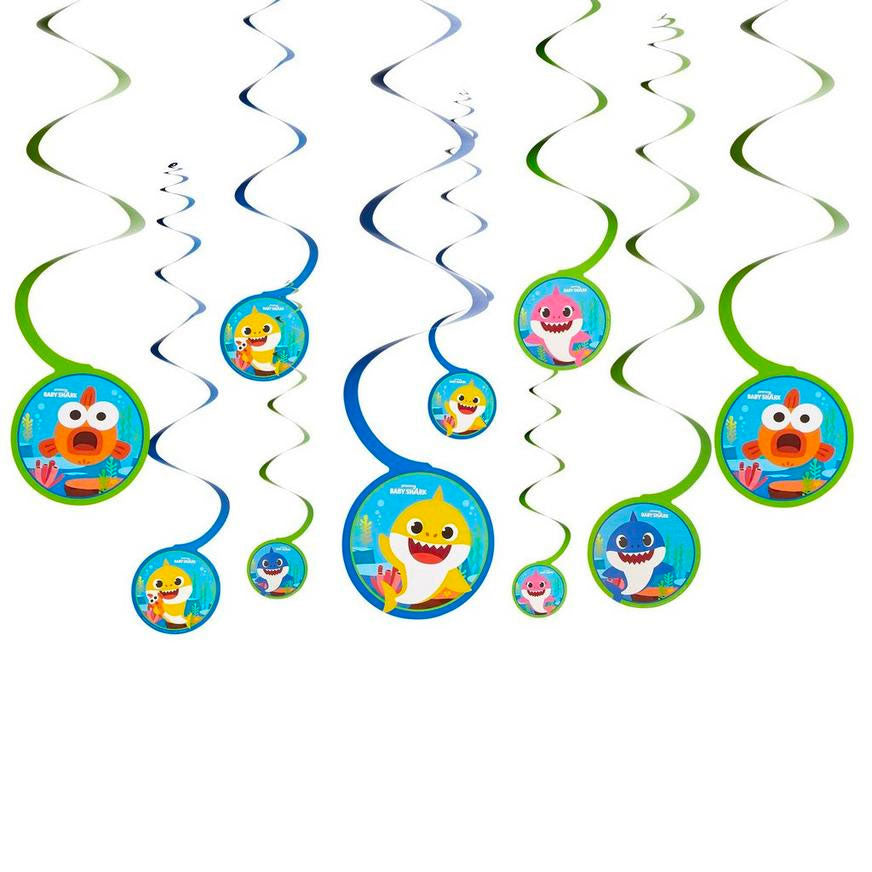 Baby Shark Swirl Decorations