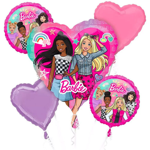 Barbie Foil Balloon Bouquet