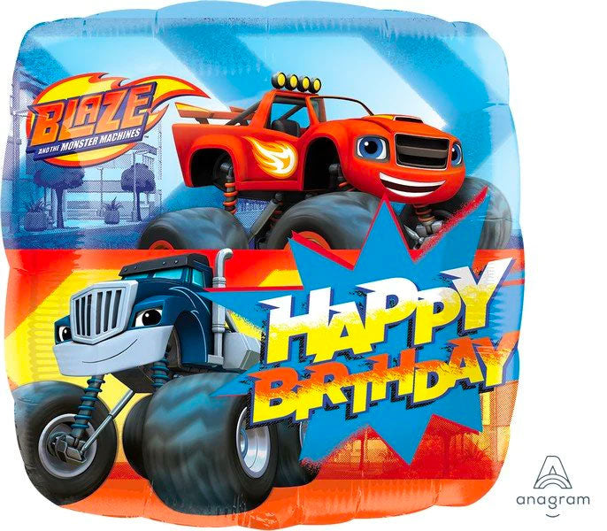 Blaze And The Monster Machines Birthday Foil Balloon