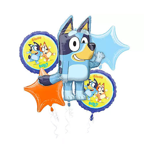 Bluey Foil Balloon Bouquet Pack Of 5