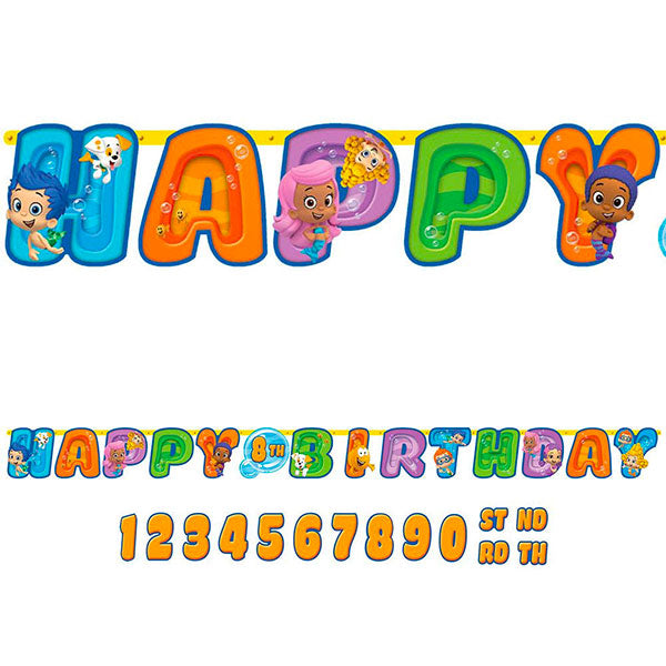 Bubble Guppies Birthday Banner