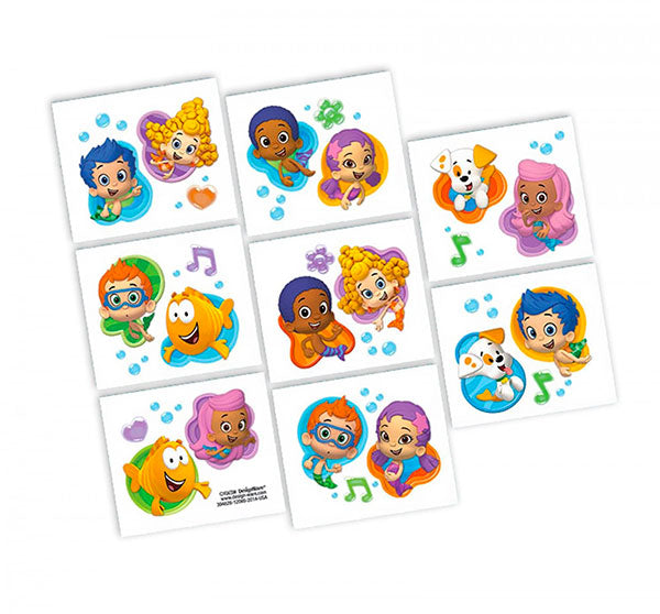 Bubble Guppies Tattoos Favour