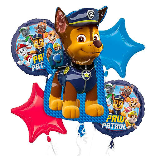 Chase Paw Patrol Foil Balloon Bouquet