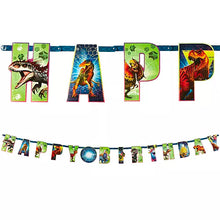 Load image into Gallery viewer, Jurassic World Birthday Banner
