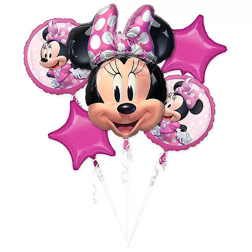 Minnie Mouse Foil Balloon Bouquet