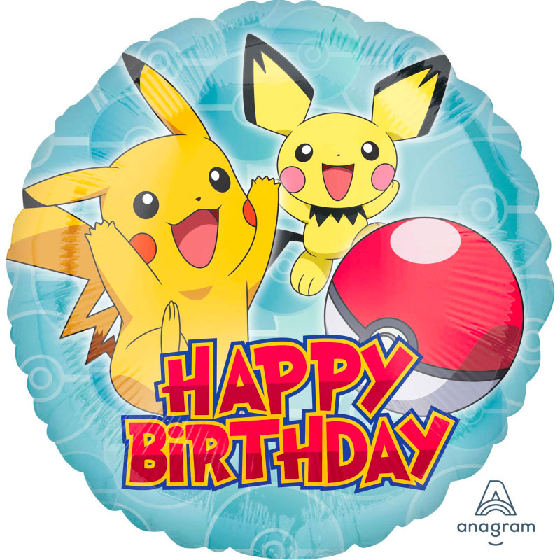 Pokemon Birthday Foil Balloon