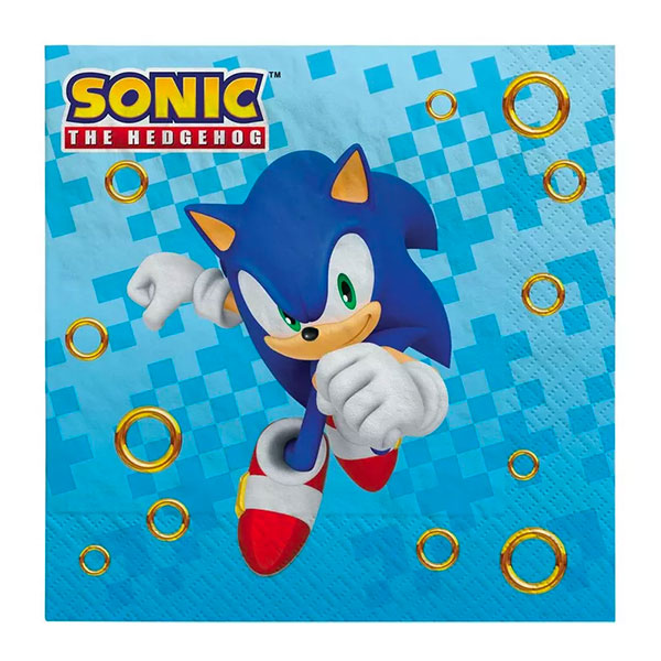 Sonic The Hedgehog Lunch Napkins