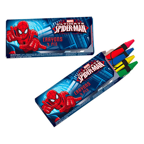 Spiderman Crayons Favour Pack Of 4