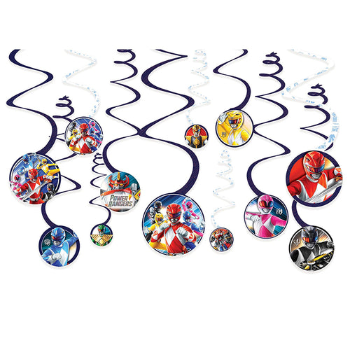 Power Rangers Swirl Decorations