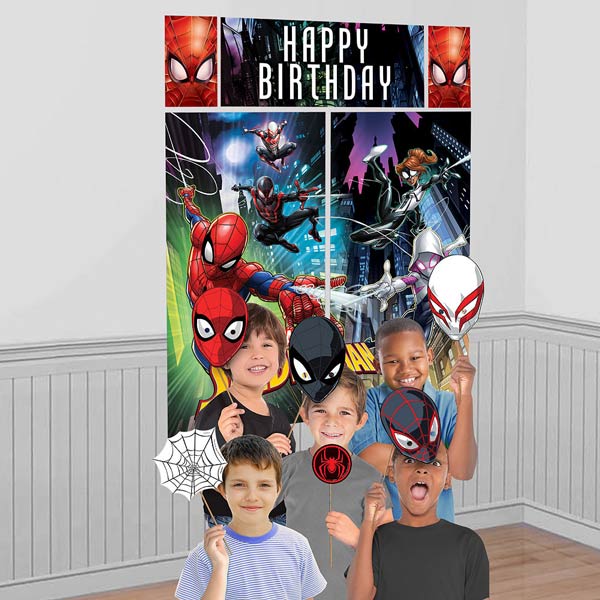 Spiderman Scene Setter With Photo Props