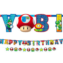 Load image into Gallery viewer, Super-Mario-Birthday-banner
