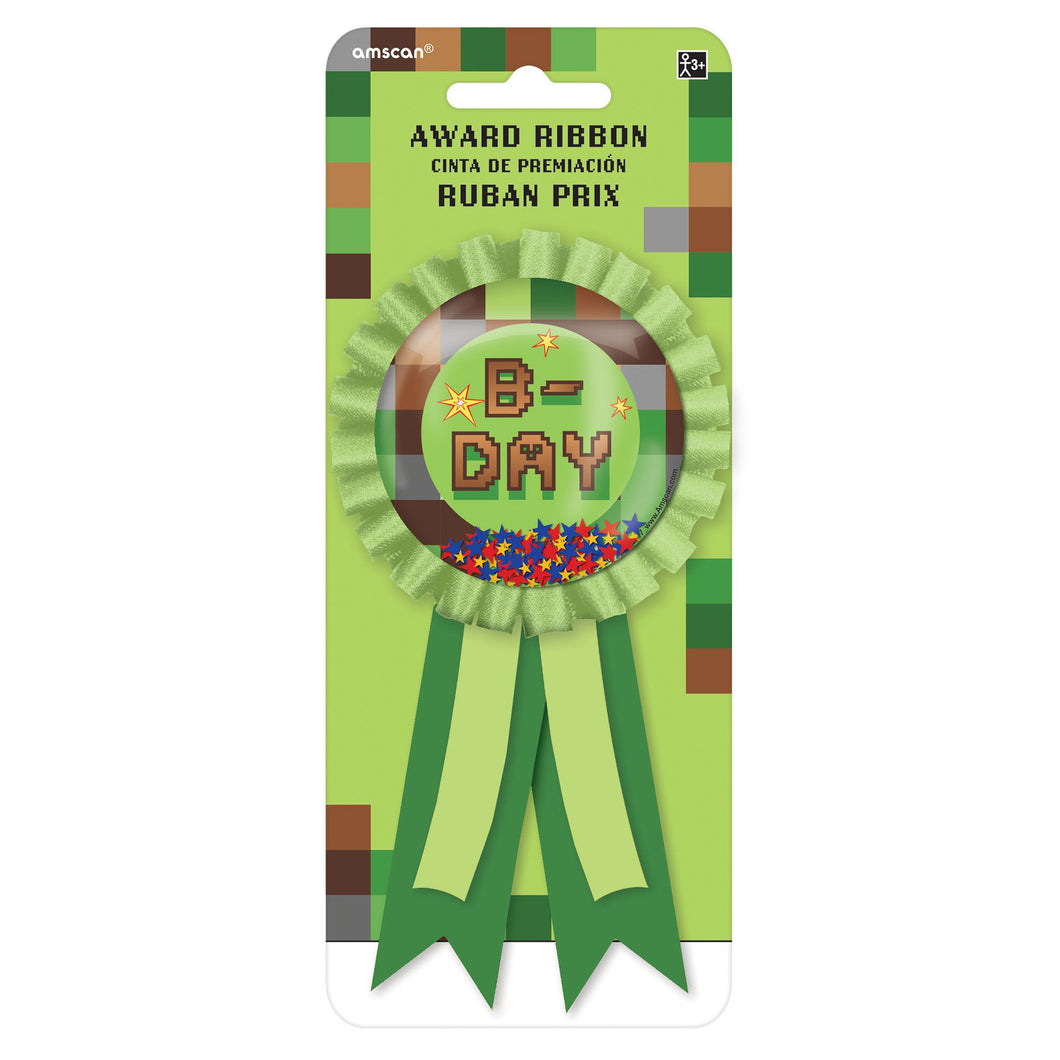 TNT Minecraft Party Award Ribbon